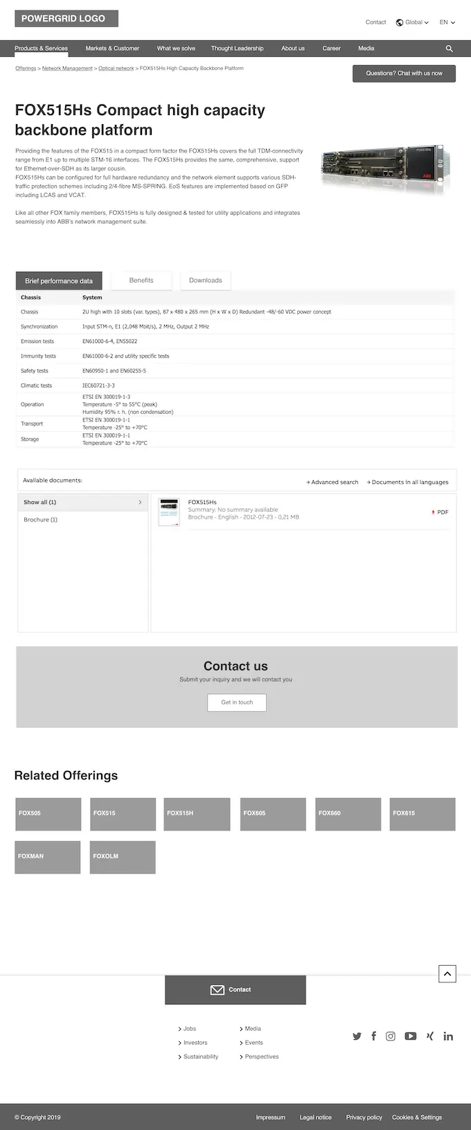 Wireframe of a product detail page
